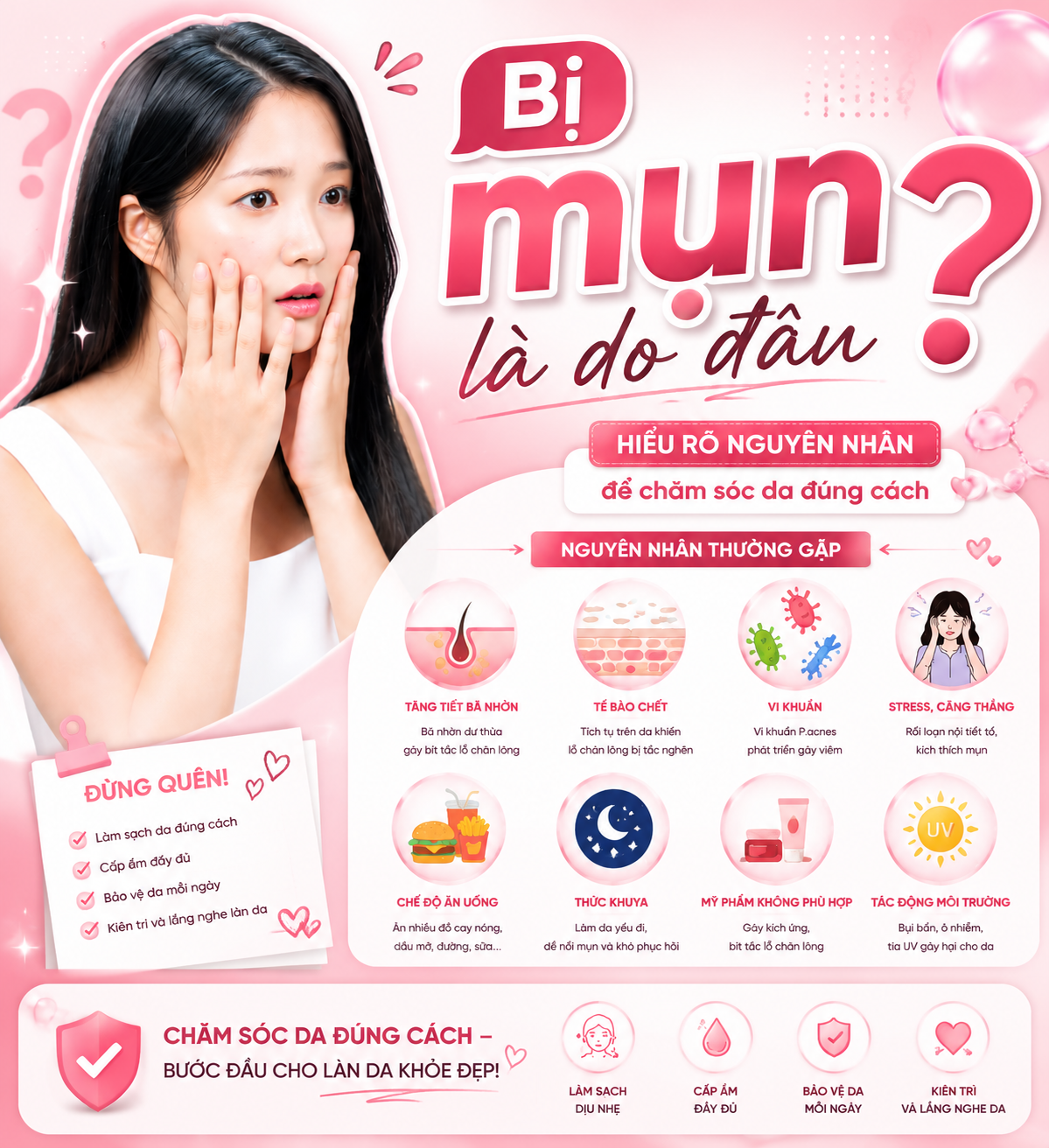 bị mụn do đâu